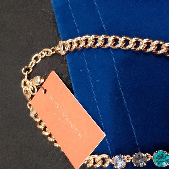 KURT GEIGER LONDON Multicolor Eagle Gemstone Necklace - Picture 5 of 12